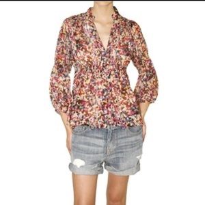 DVF Zazu multicolored blouse